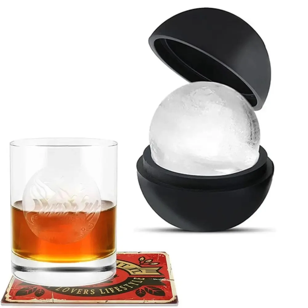 

1pcs Bar Tool Silicone Ice Hockey Mold DIY Round Ice Ball Maker Sphere Ice Cube Mold Party