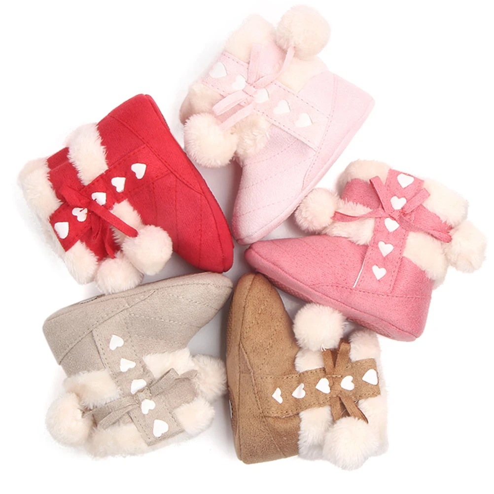 

Christmas Boots and Shoes Winter Prewalkers Toddler Infant Cotton Newborn Girls