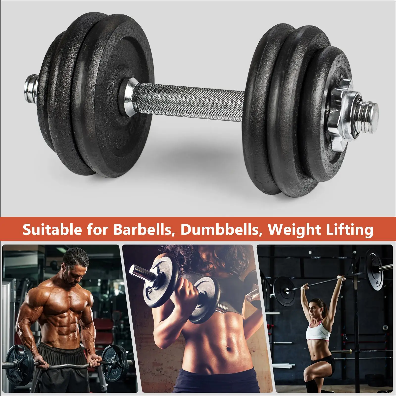 2db 2.5cm Rontás Dilis Egyetemes Hatoldalú Anyacsavar Odavet Bevasal csúszásgátló Csőbilincs csavaros dumbells dumbell Súly Felhajt Biztosítás Fitnesz Akta