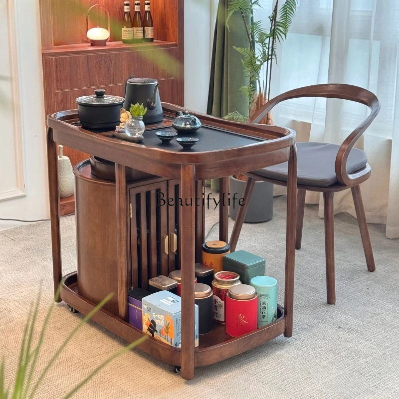 

**New Chinese tea table Modern simple household living room High-end tea room Small apartment balcony tea table