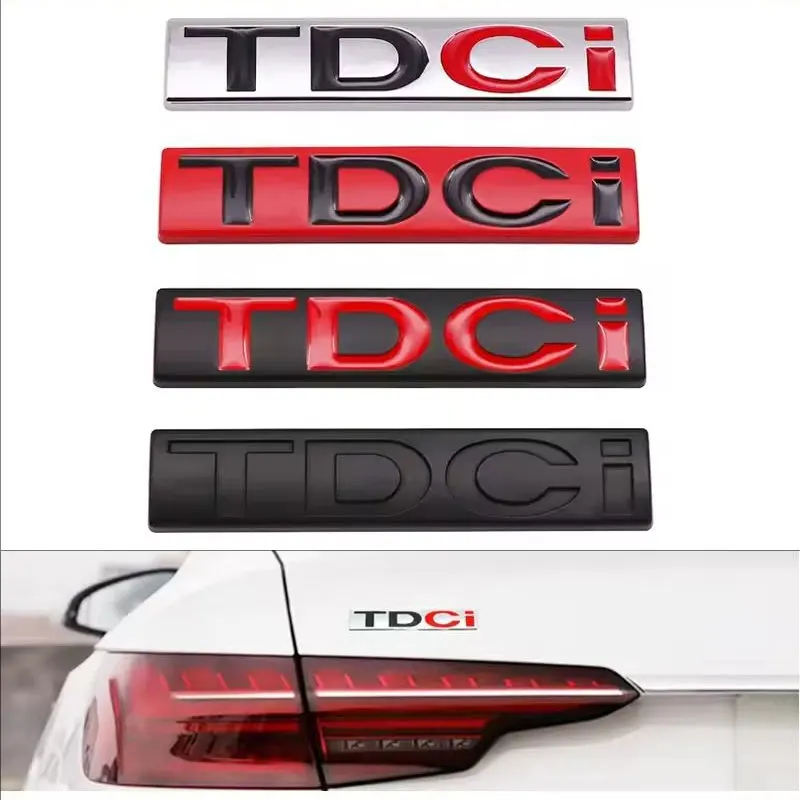 3d Metal Letter Logo TDCI Emblem Car Fender Side Rear Trunk Badge For Ford Kuga Explorer MK3 MK2 TDCI Stickers Accessories