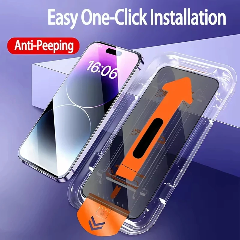

Privacy Screen Protector For iPhone 17 Pro Max 16 13 11 12 14 15 Pro Max 7 8 Plus Mini XR X XS 16e Air Anti-Spy Tempered Glass