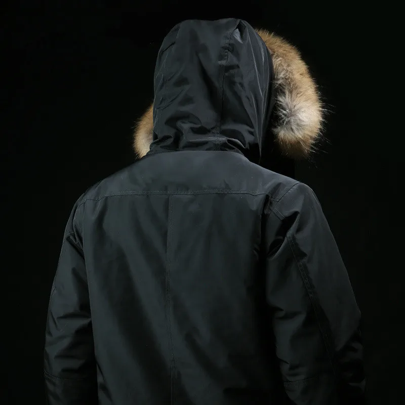 N3B Parka táctica polar térmica con capucha y cuello de piel - imagen 5