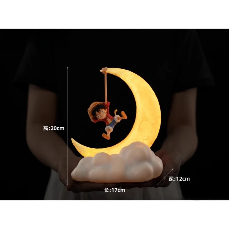 

Аниме цельная фигурка Луффи, ночник, магнитное управление, лунная лампа, украшение для детской комнаты, подарки