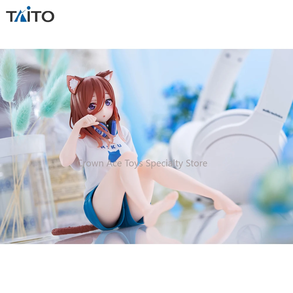 Taito Desktop Cute Nakano Miku The Quintessential Quintuplets 13cm Anime Action Manga Figures Collectible Model Gift Trendy Toys