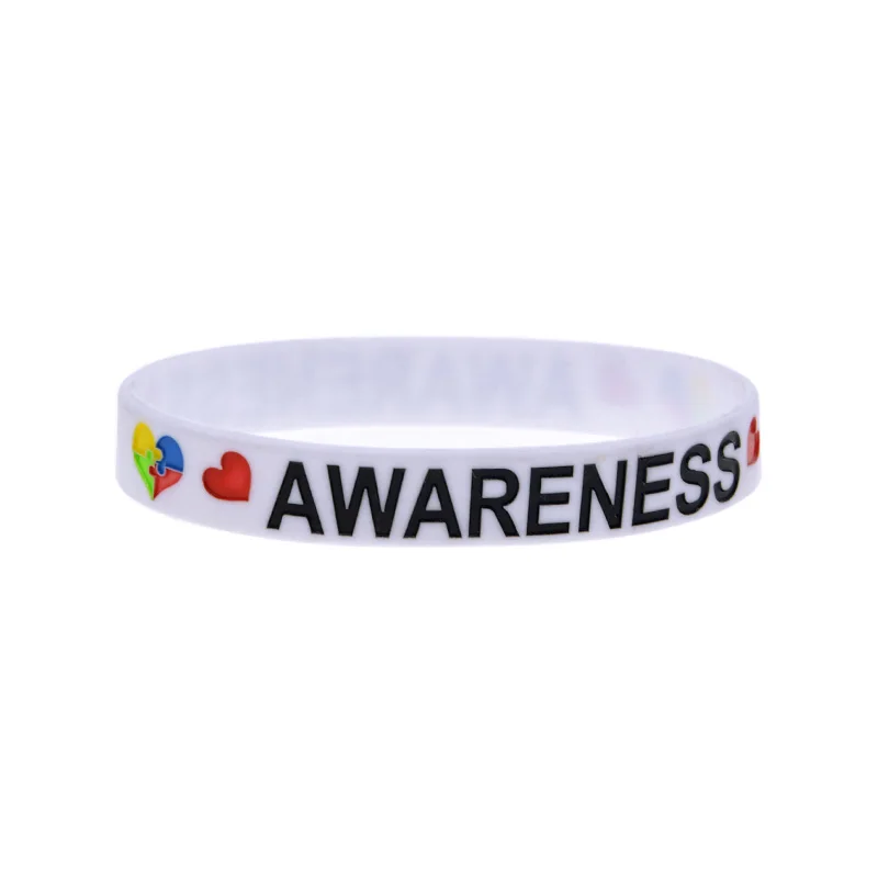 1 STÜCK/5 STÜCK AUTISM AWARENESS LOVE ACCEPT UNDERSTAND Silikon-Armband Neuer Stilvoller Armreif – Detail 3