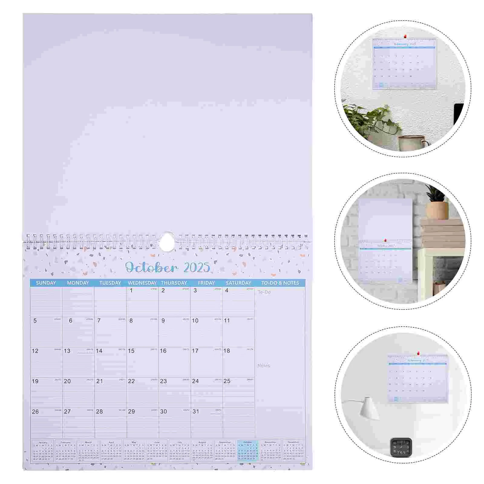 

Wall Hanging Calendar 2024 2025 Daily School Year Large Whiteboard Novelty Room Monthly English for Office Work