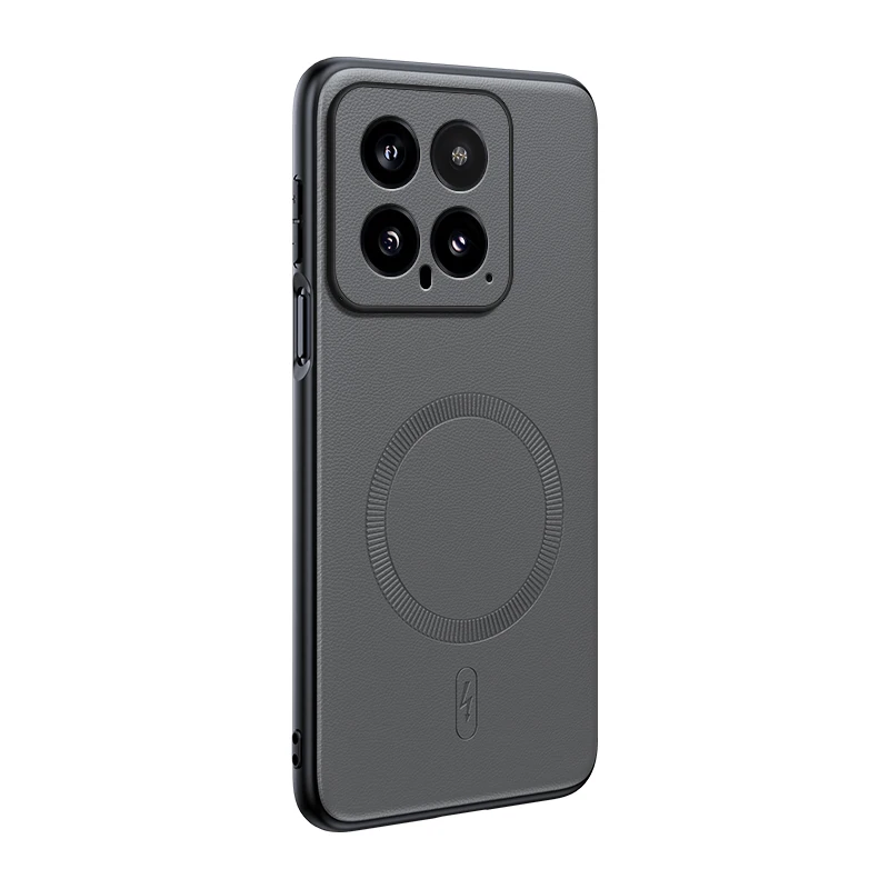 Für Xiaomi 14 Hülle Magnetische Leder-Schutzhülle Für Xiaomi 14 Hochwertige Anti-Fingerabdruck Rutschfeste PC+TPU – Detail 1