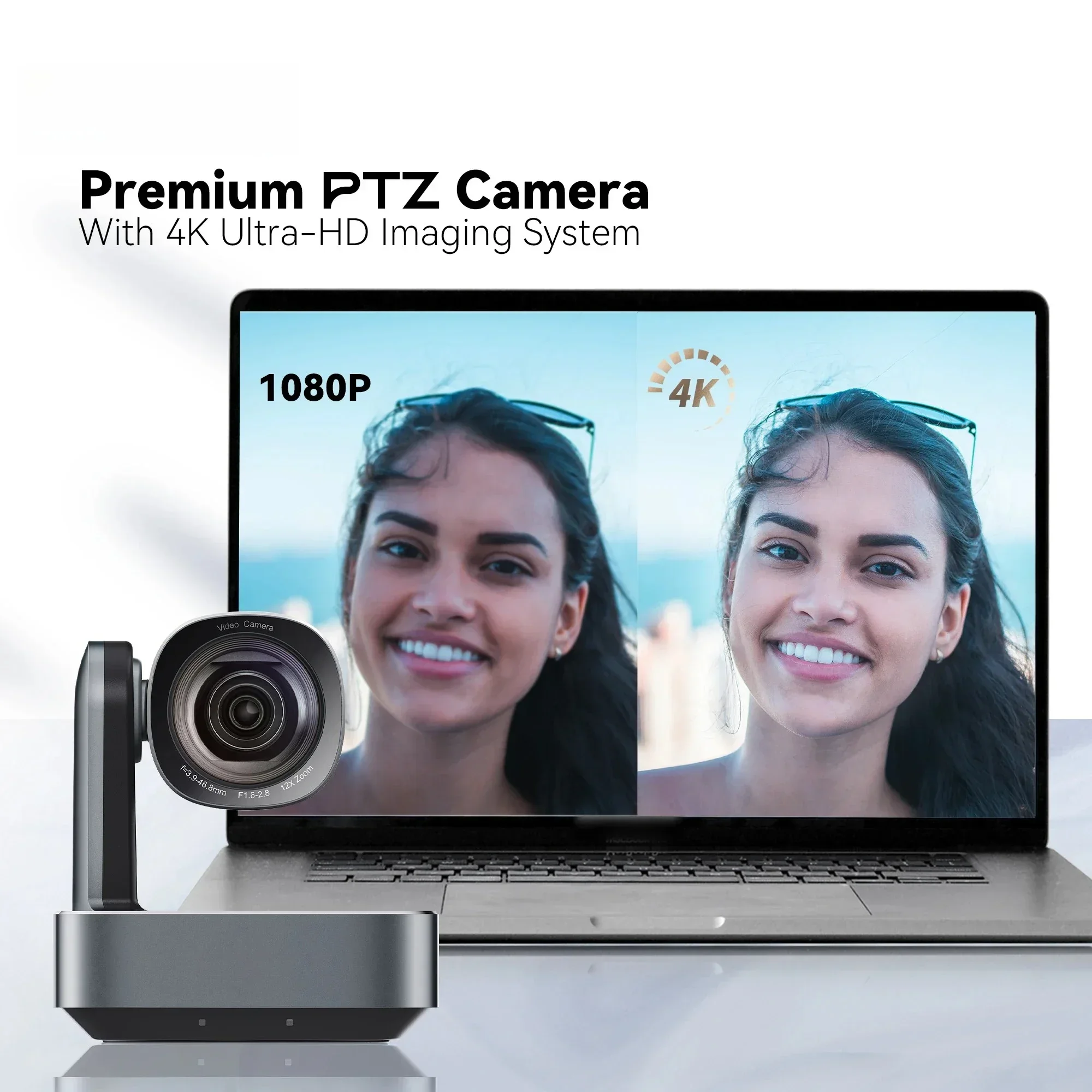 Tenveo 4k PTZ Camera PoE HD-MI 4K30 UHD IP Broadcasting Auto Tracking Video Conference Live Streaming PTZ Camera