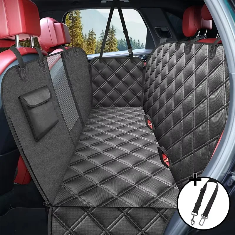 

Dog car seat cover Hammock dog seat cover with mesh window Durable scratch-resistant waterproof car rear seat protective cover