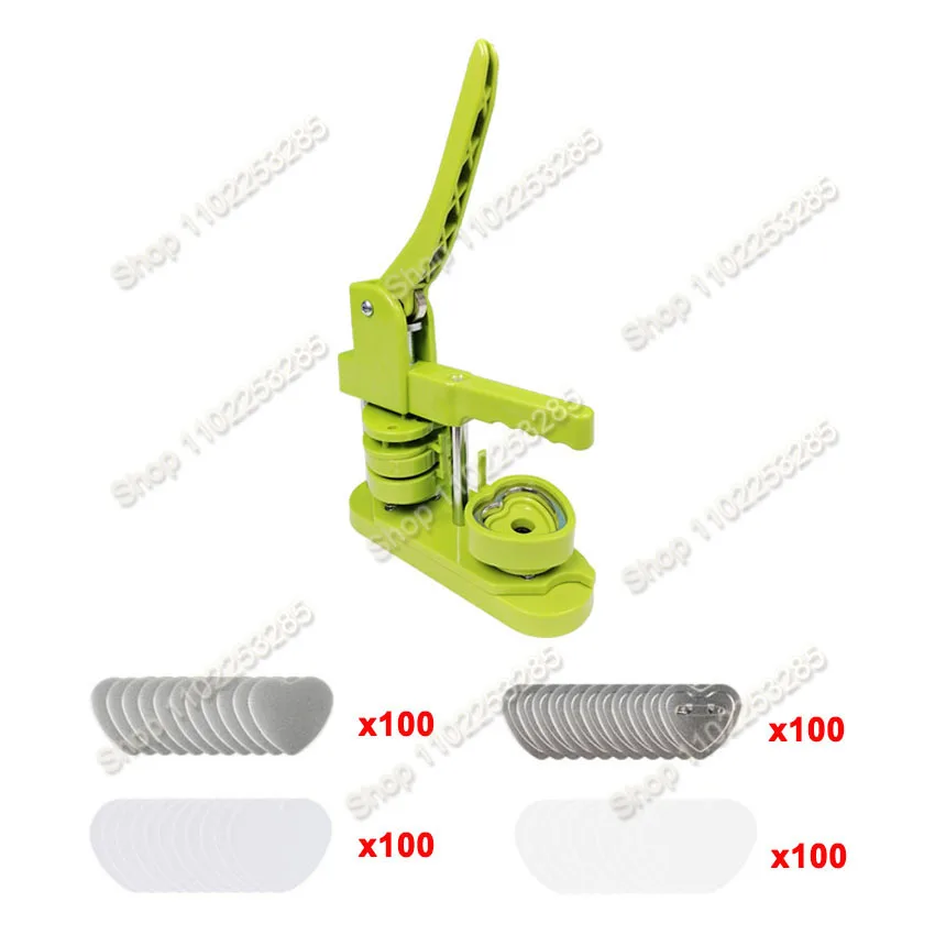 Picture 3: 57MM Heart-Shape Badge Button Maker Machine DIY Pin Button Press Badges Maker Machine