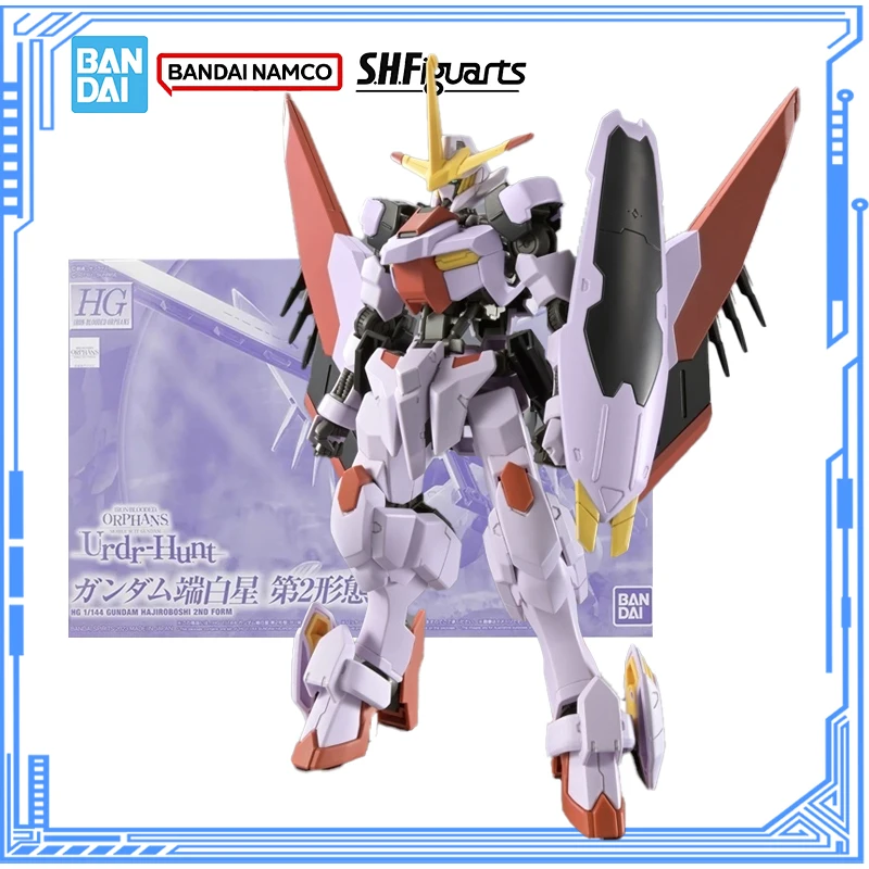 

Bandai Genuine Gundam Model Kit Anime Figures HG IBO 1/144 Gundam Hajiroboshi 2ND Form Action Figure Collection Model Toys Gifts