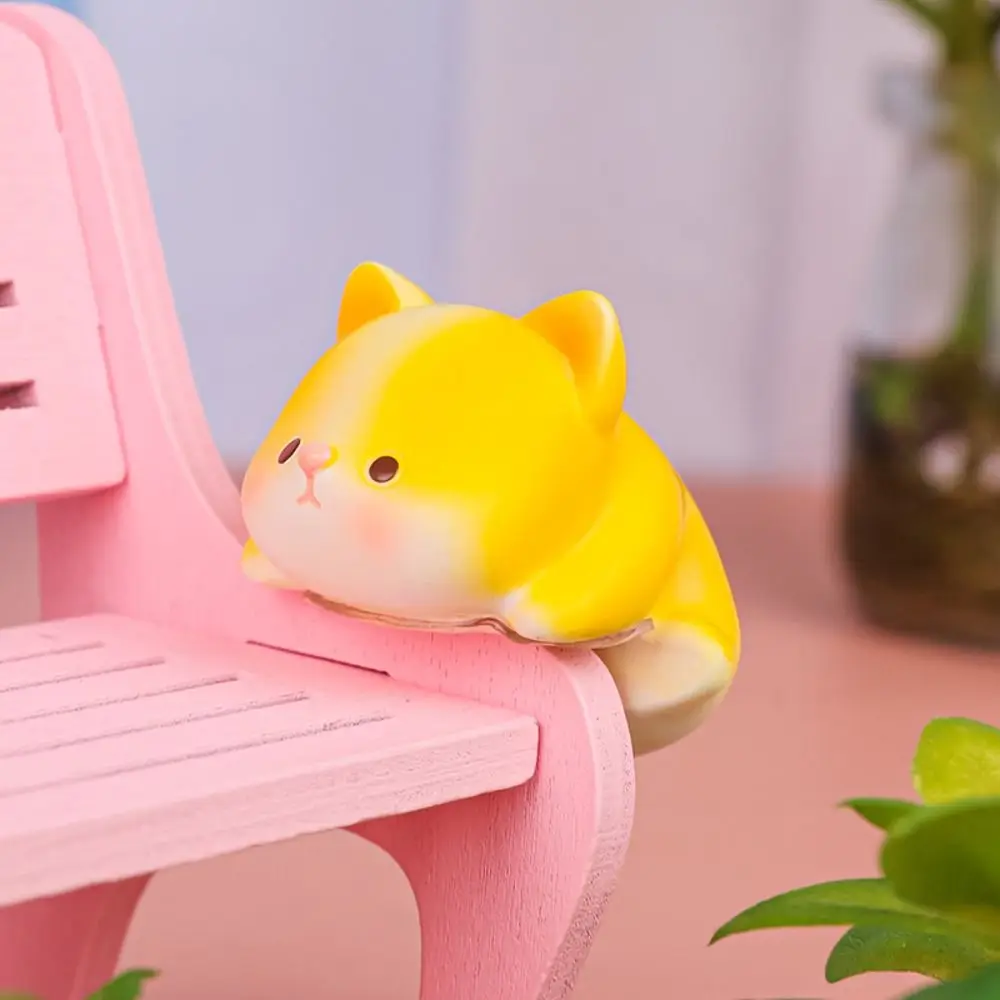 Panda cerdo Monitor de ordenador decoración pantallas de TV miniaturas pequeños adornos de animales borde de mesa figuras de consola central de resina