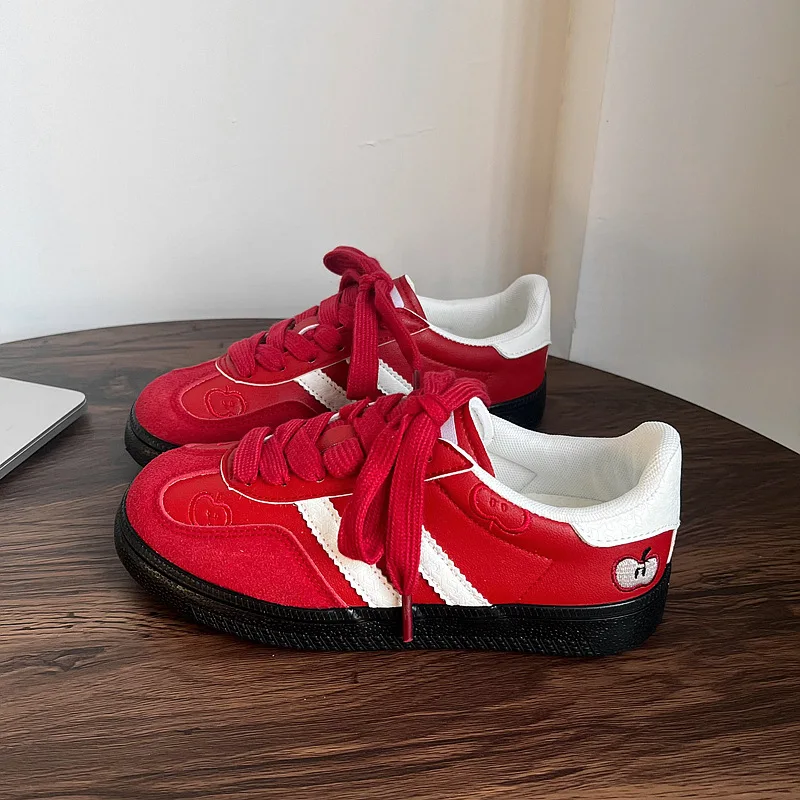 Tenis Feminino 2026 Spring New Women's Casual Shoes Dequn Versatile Casual Board for Students Comfortable All-Match Sneakers