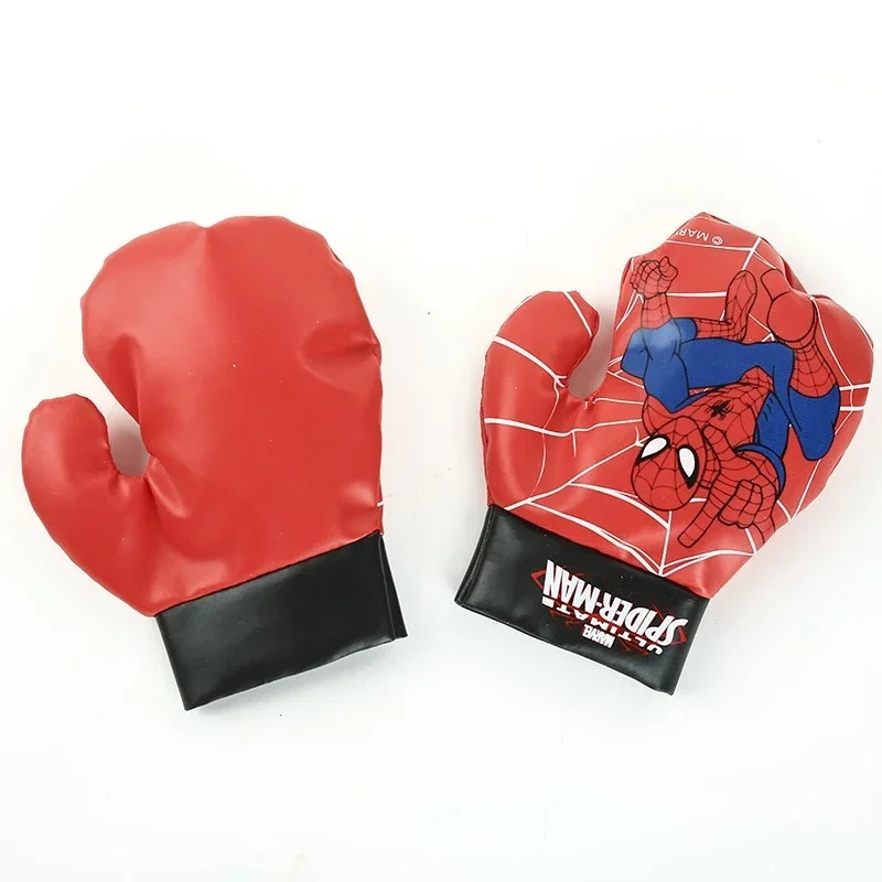 Disney Marvel Spiderman Figure Toy Gloves Sandbag Suit Boxing Spider Man Outdoor Sports Kids Toys Sand Bag Gloves Sets Kid Gifts