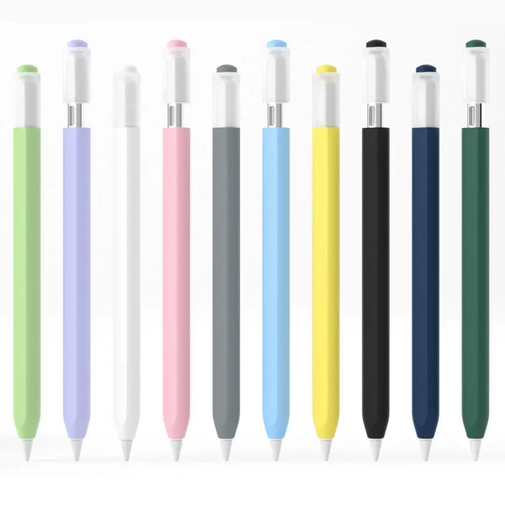 Silicone Pen Cover Stylus Pen Case Silicone Protective Case for Apple Pencil 3 Anti-slip Grip Stylus Sleeve Thin Capacitive Pen