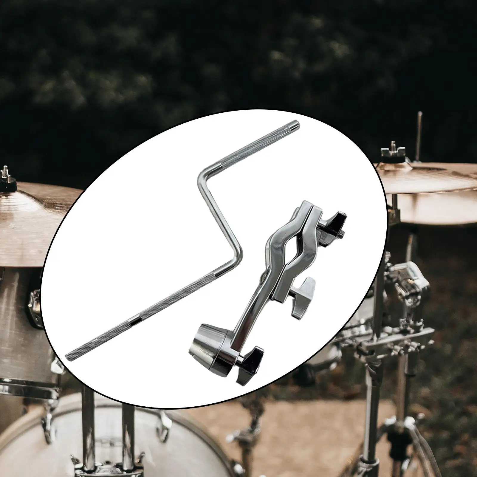 

Universal Drum Mounting Bracket Cowbell Clamp Stand Holder Drum Extension for Studio Live Performance
