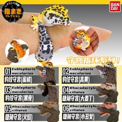 Spot Bandai Eublepharis Macularius Animal Eyelash Gecko Twisted Egg Lizard Animal Model Collection Twisted Egg Decoration