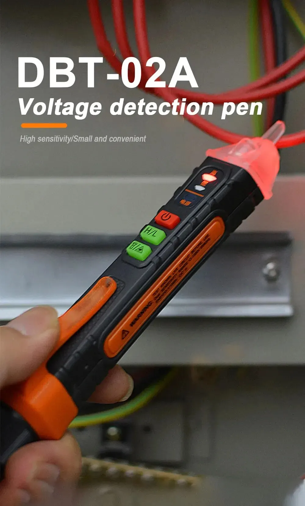 

MUFASHA Non-Contact Voltage Detector Electrical Pen AC Voltage Tester Smart Breakpoint Finder 12-1000V
