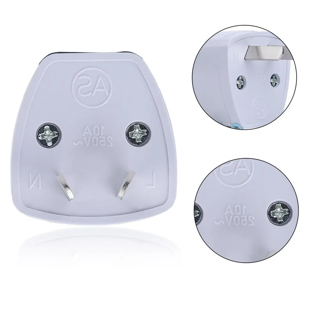 Universal 3Pin AU NZ Power Plug Adapter 3 pin New Zealand Australia Travel Plug US/UK/EU to AU/NZ Plug Converter