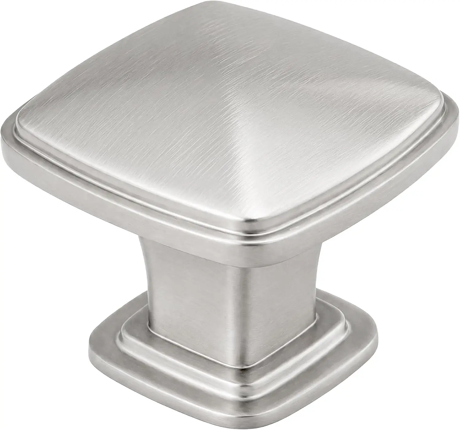 50 Pack Brushed Nickel Cabinet Knobs Silver Zinc Kitchen Drawer Knob