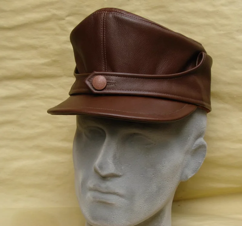 

German Air Force Brown Cowhide Mountain Hat