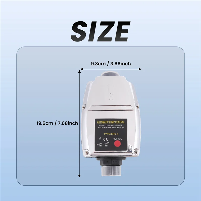 MAKE-Water Pressure Booster Starting Controller Adjustable 1 Inch Pipe Automatic Pump Control On Off Mass Flow Switch 220V