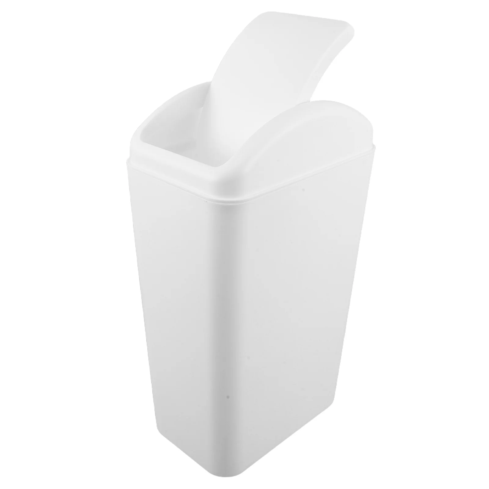 

Swing Top Trash Can 8L Slim Plastic Garbage Bin Large Capacity For Kitchen Bathroom Bedroom Spacesaving Indoor Waste