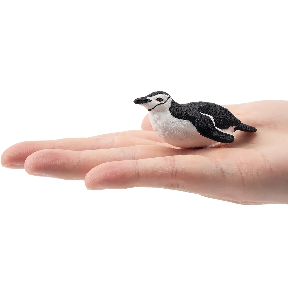 Toymany Simulation Chinstrap Penguin Polar Animal Model Toy Mini Figures Dolls Action Figurines Toys Children Gift  Cake Decora