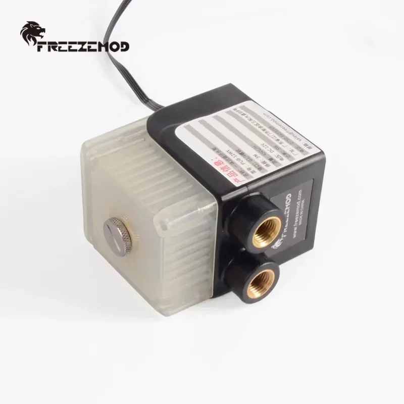 AIO Pumpentank FREEZEMOD Wassergekühlte 12V integrierte Wassertankpumpe mit Digitalanzeige 450L/H Durchfluss PUB-12WX450L