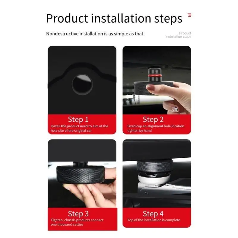 31BC 4 قطعة سيارة المطاط رافعة رافعة وسادة مكافحة زلة المتداول جاك الحرس وسادة محول أداة الهيكل مع حالة التخزين ل Y #3