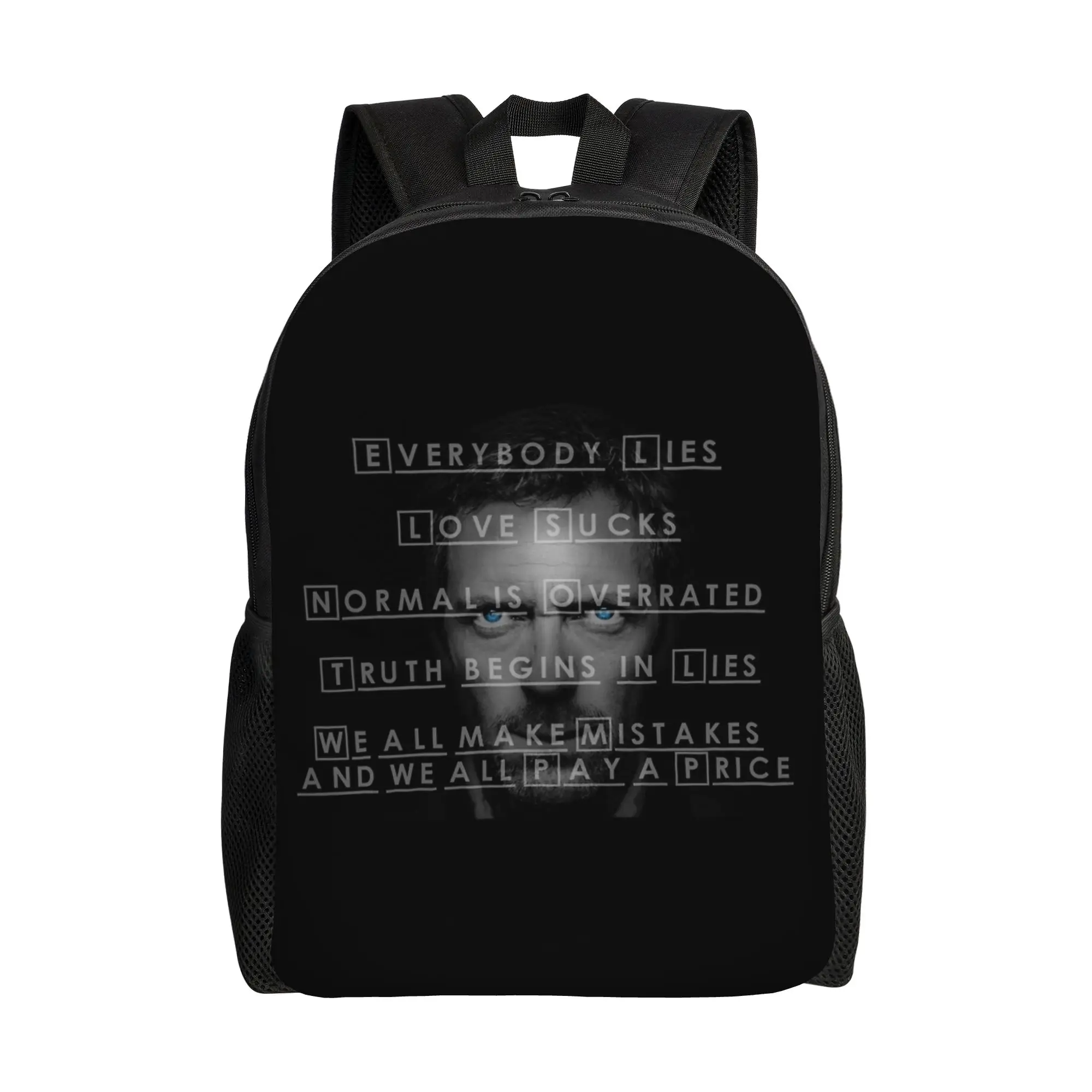 

House MD Dr Gregory House Backpack for Girls Boys Kids Lightweight Backpacks Bags for Toddlers Daycare