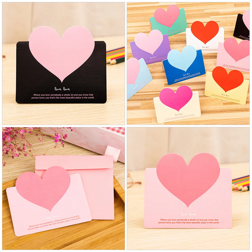 

100Pcs Heart Shape Paper Cards Blank Greeting Cards for Birthday Valentine Christmas Teacher Day Love Blessing