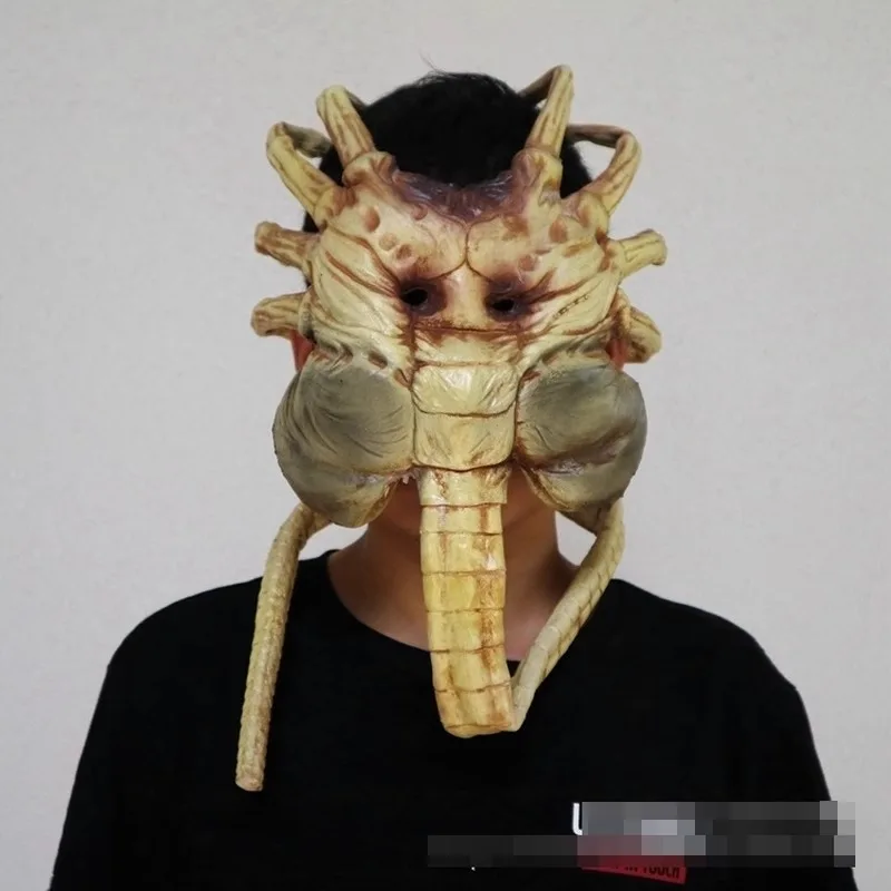 Alien Facehugger Mask Face Latex Scary Claws Insect Xenomorph Hugger Costume Halloween Prop Cos Play Costume