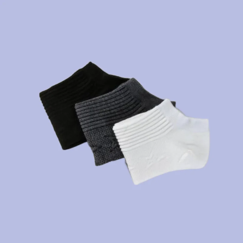 Chaussettes bateau respirantes pour hommes, absorbant la sueur, bouche peu profonde, chaussettes de rinçage, chaussettes simples rayées, quatre saisons, 5/10 paires, nouveau, 2024