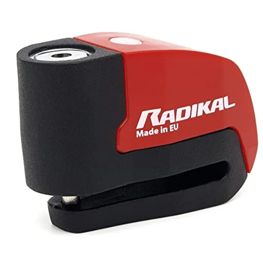 HighEnd 120db Disc Lock Alarm with ON OFF Button and Warning LED for Universal AntiTheft Protection on Motorcycles Scooters Bik