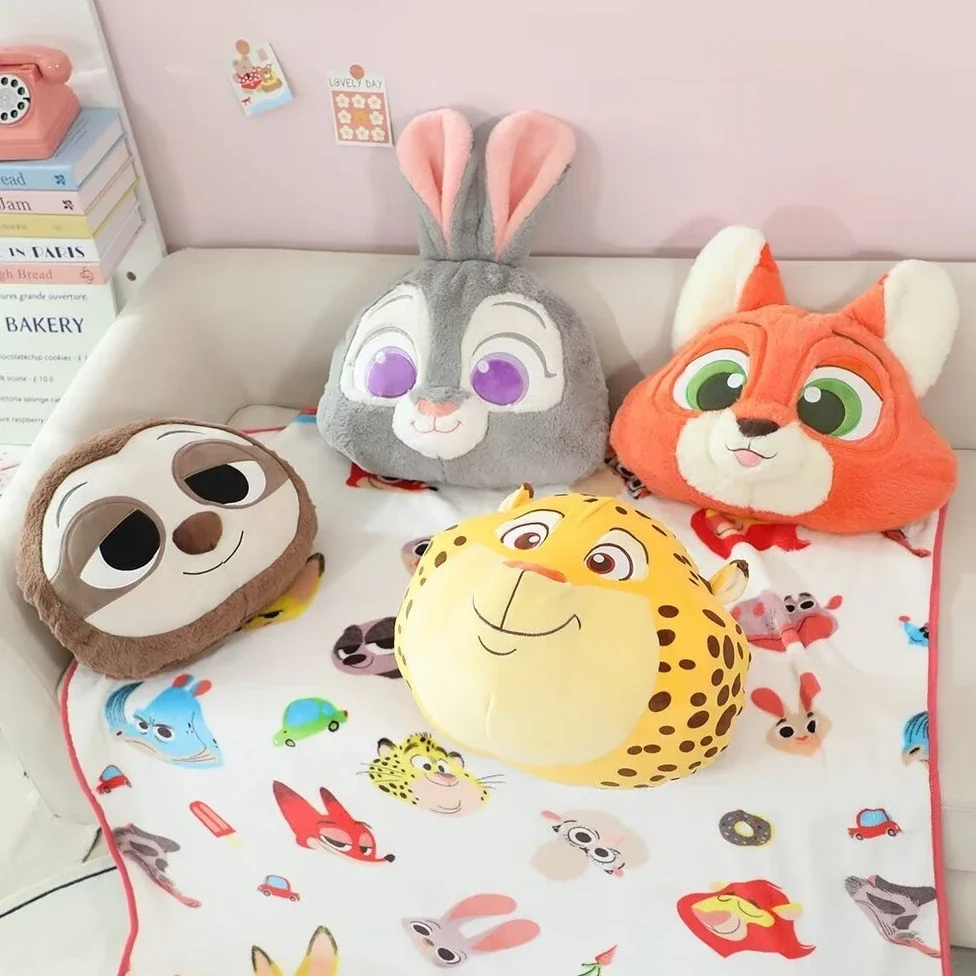 Zootopia Lovely Stuffed Animal Plushies Sloth Benjamin Judy Nick Cuddly Plushies Cartoon Throw Pillow Sofa Bed Cushion Gifts