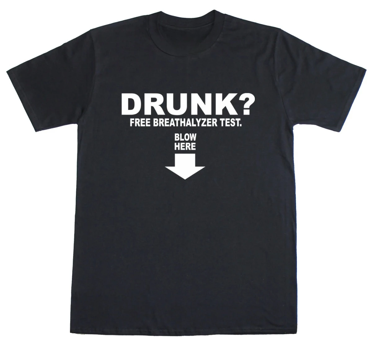 Drunken, Alcohol Tested, Funny, Rude, Funny Loose Cotton T-shirt for Women, Fun T-shirt for Daily Casual Wear