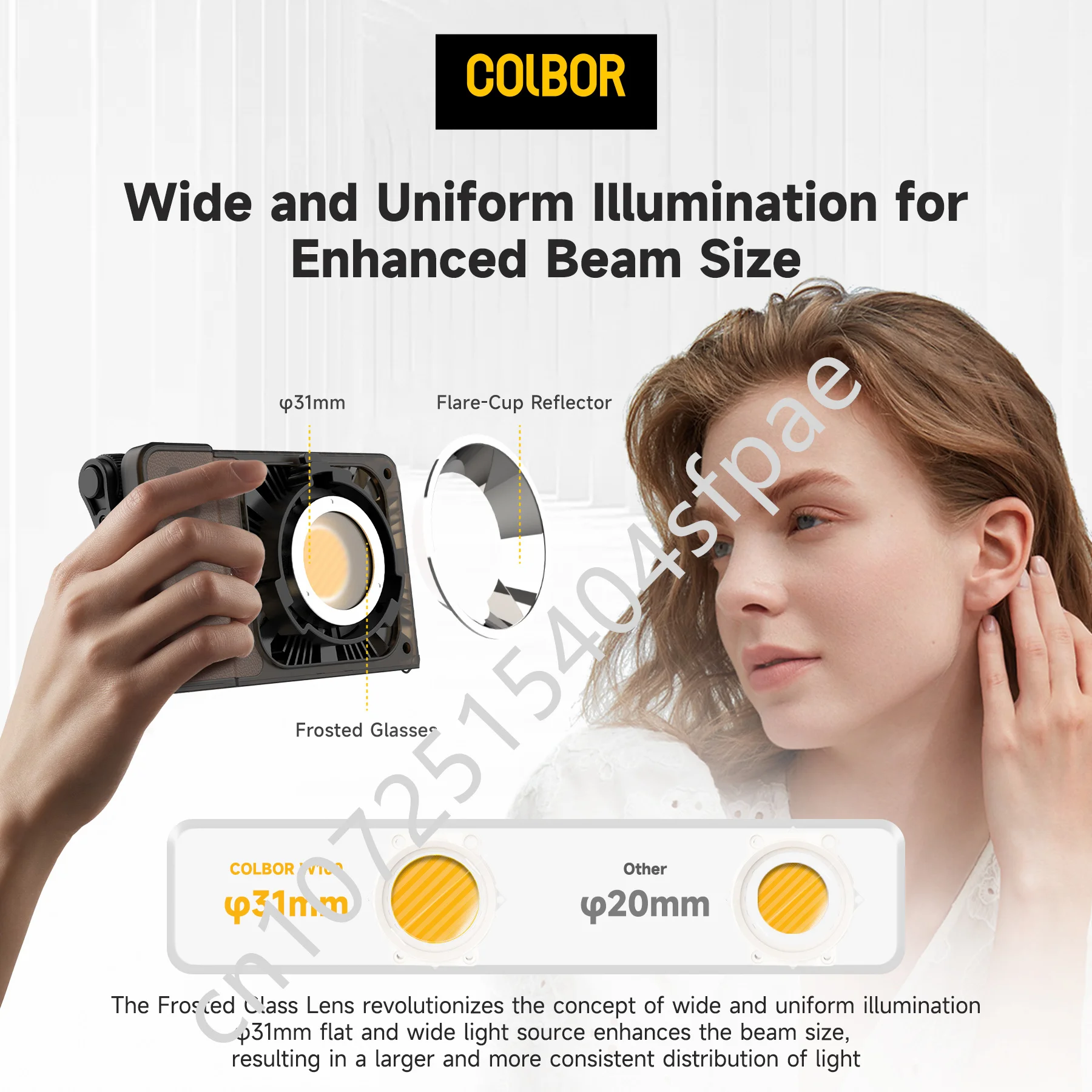 Colbor W100 Wonder 100W COB LED Video Light Photography Lighting for Photography Video YouTube TikTok Outdoor Shooting