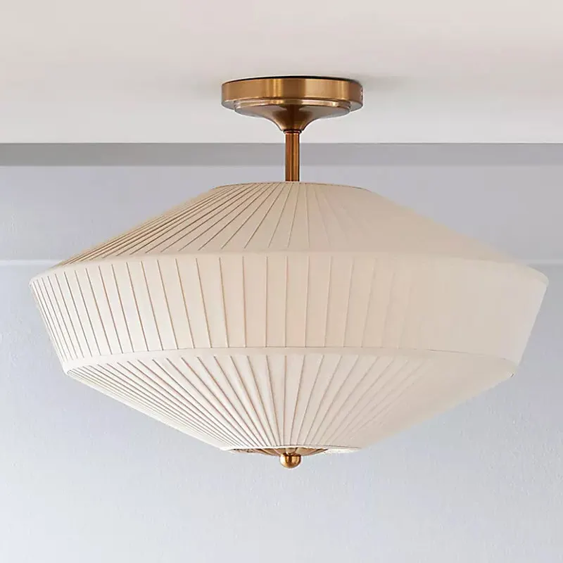 

Vintage American Retro Metal Pendant Light for Restaurant Coffee Table Hanging Chandelier Cloth Lustre for Living Dining Room