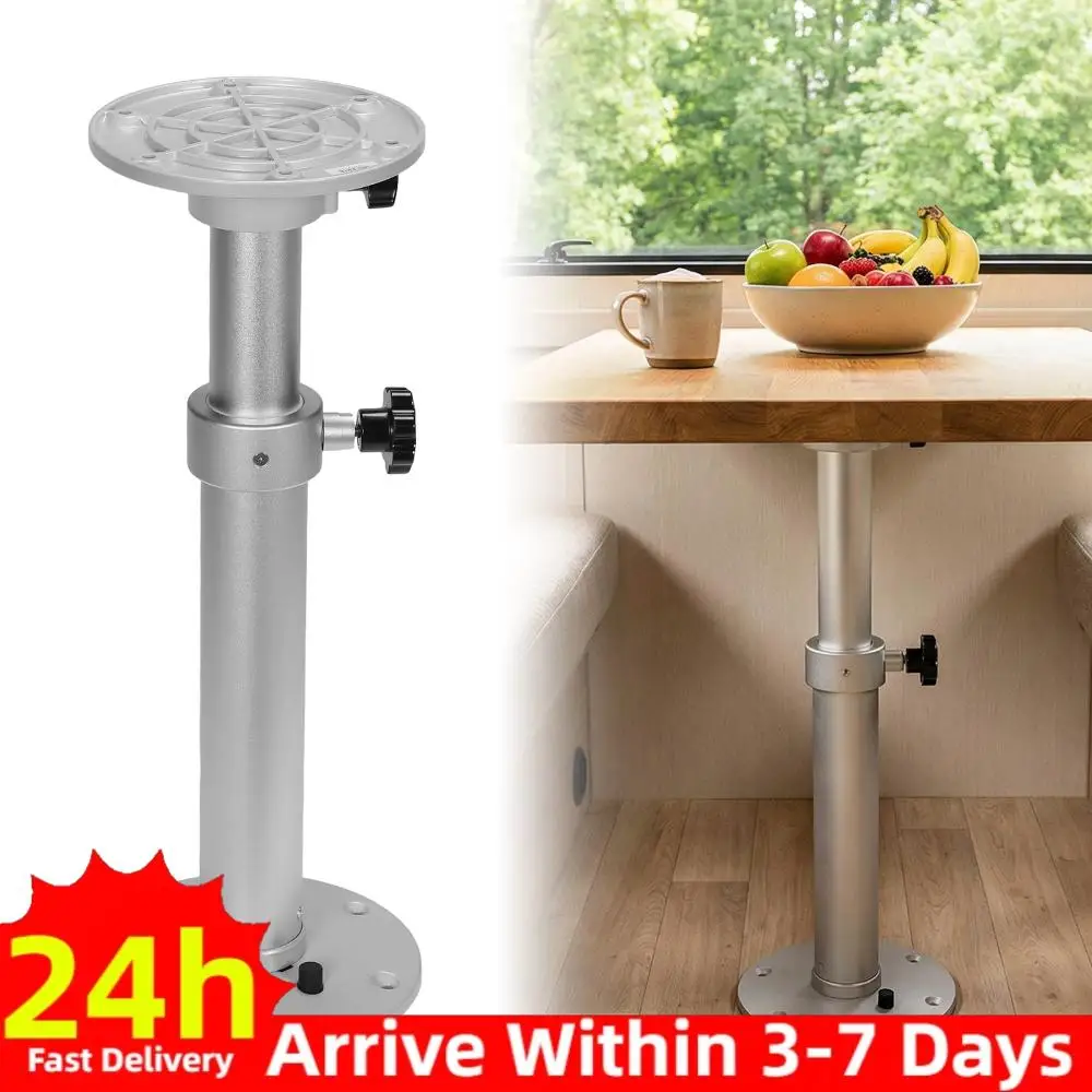 

RV Table Pedestal Stand Leg One-Leg Lifting System Detachable Tables Leg Base 27.5In for Boat Yacht Motorhome Caravan