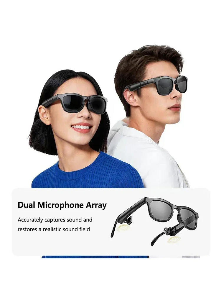 Lenovo Bluetooth AI Smart-Brille 8K HD Intelligente Aufnahme Fernbedienung Übersetzer Sprachassistent Kamera Touch-Brille – Detail 1