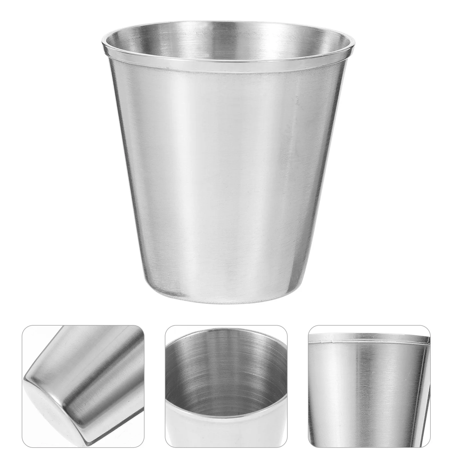 

12Pcs Stainless Steel Portable Spirits Cups Shatterproof Shot Glasses for Camping Outdoor Events Stainless Steel Liquor Cup