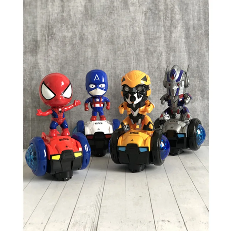 Electric universal balance car Spider Toy Man 360 Rotating Music Light Children's Festival Gift