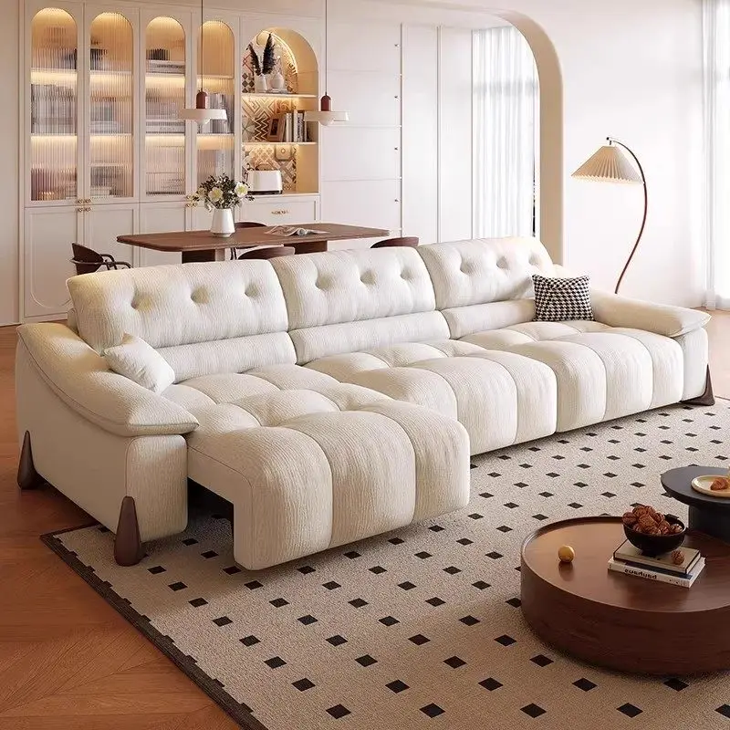 Modern Italian Arm Electric Sofa Fabric Luxury Apartments Sleeper Sofa Living Room Oversized Relax Divano Moderno Furniture Home image 4