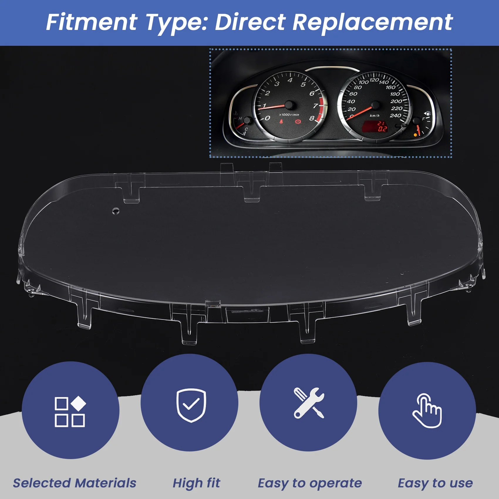 

Leading-Car Instrument Cover Combination Instrument Mask For Mazda 6 GG GJ6A-55-447 GJ6A55447