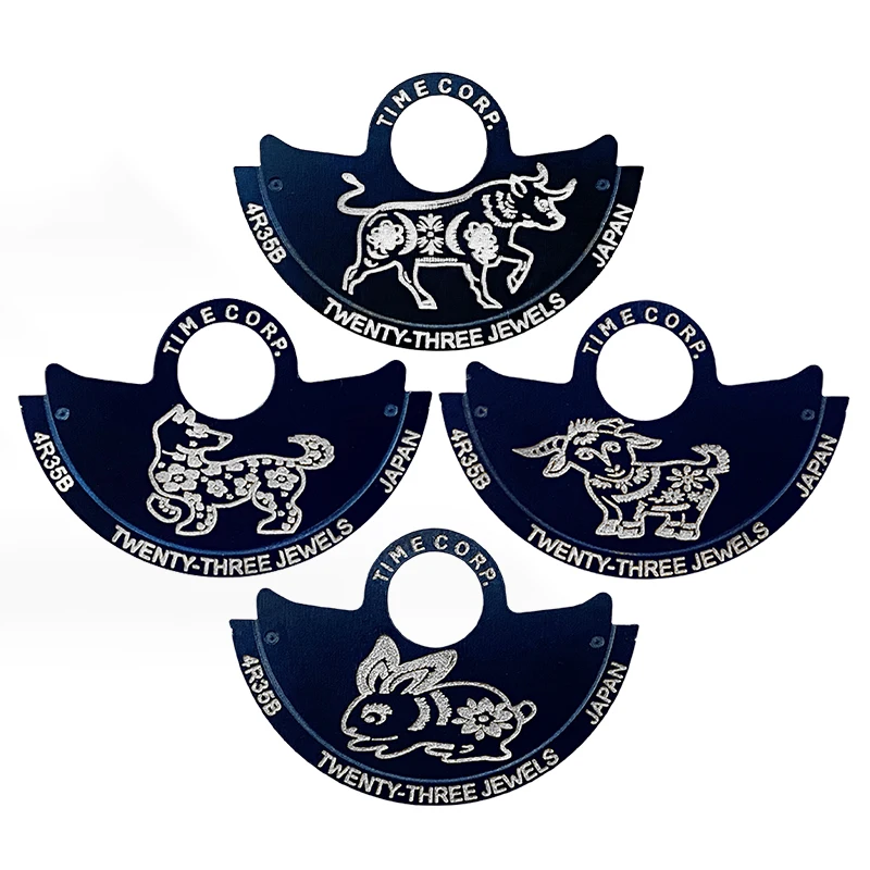 Mod NH35 NH36 Movement Hammer Rotor Zodiac Metal Patch Fit for NH35 NH36 4R35 4R36 Movement SKX007 SRPD Watch Movt Repair Parts