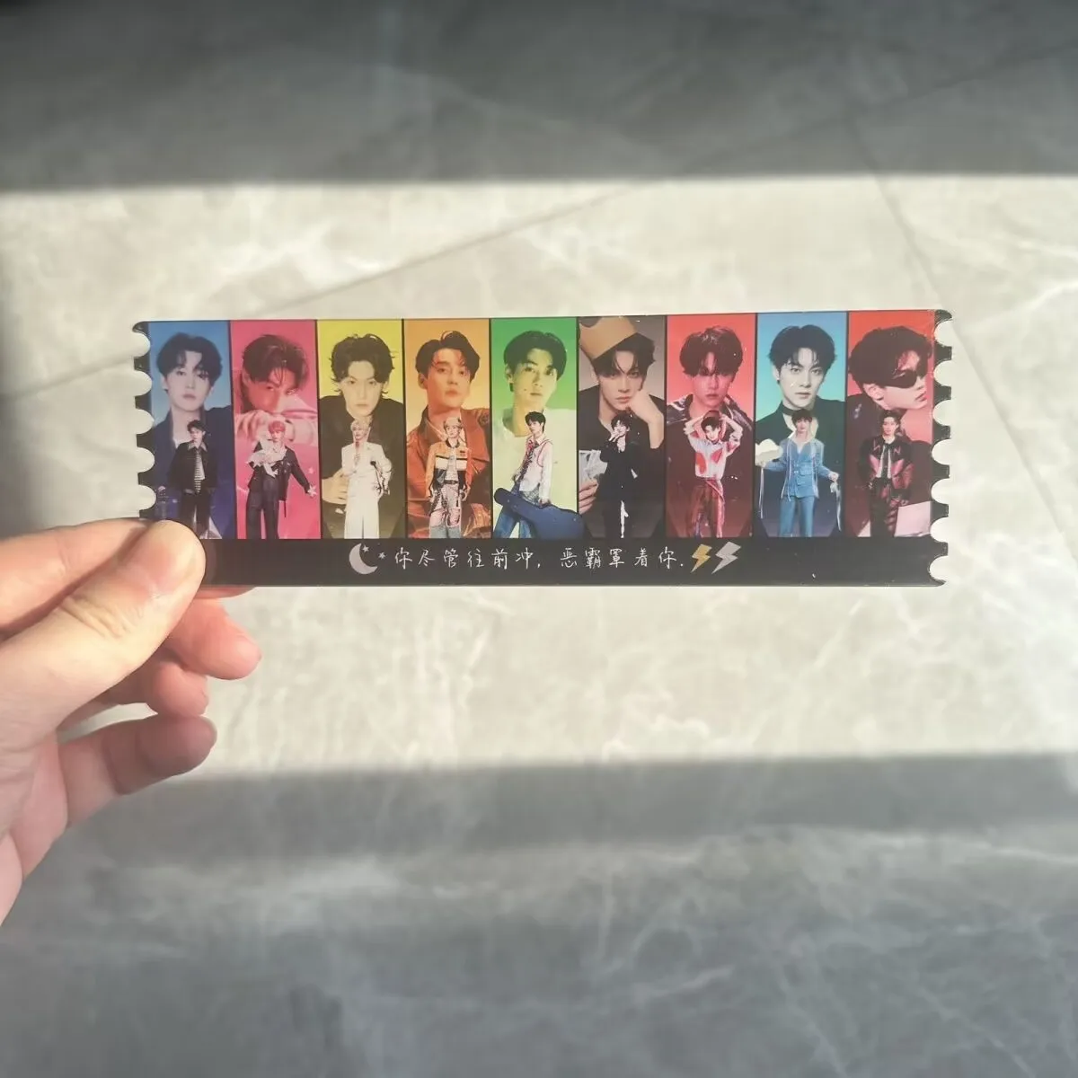 12 lembar tiket jendela warna akrilik Ziyu Tian Xuning CP, teman harus mendukung bahan transparan di sekelilingnya