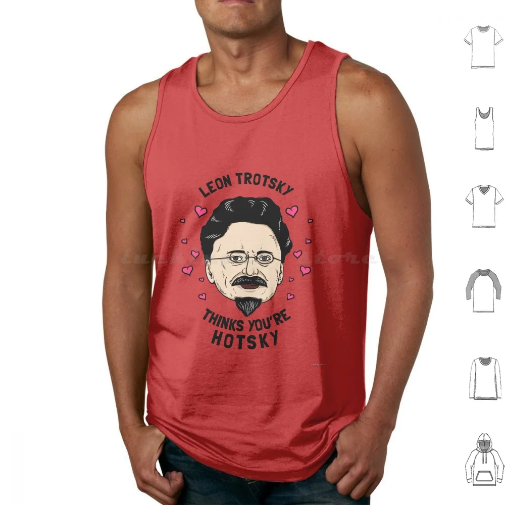 

Леон Троцкий думает, ты хочийский Майки Жилет без рукавов Коммунистические мемы Социалистические мемы Леон Троцкий думает вас