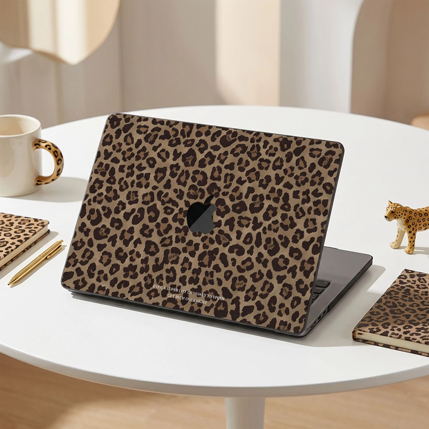 French Ins Leopard Laptop Cover For Macbook Air 13 15in NEO M5 M4 A3240 A3113 A3241 A2941 A2337 Pro 14 16 M3 M2 M1 A2338 Case
